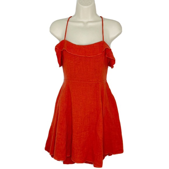 Free People Dresses & Skirts - FREE PEOPLE women's coral orange Endless Summer More Than A Mini dress SZ S